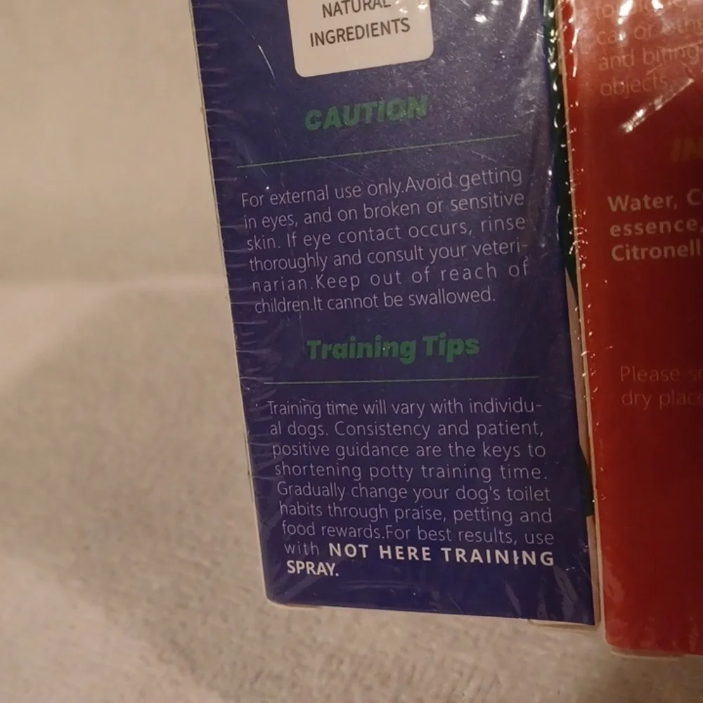 Mesboizy Training Spray Set - Lemon and Mint Pet Housebreaking Aid